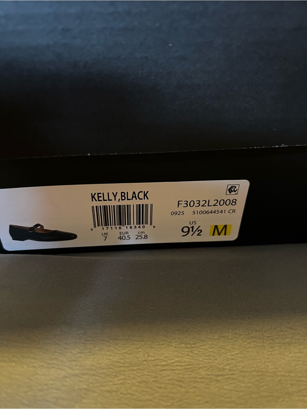 Naturalizer Black Mary Jane Flats with Buckle - Picture 3 of 7